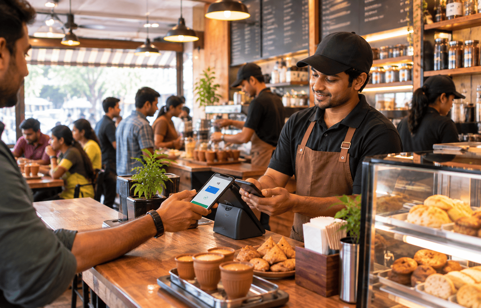 BrandPOS SoftPOS dashboard for tea shop operations